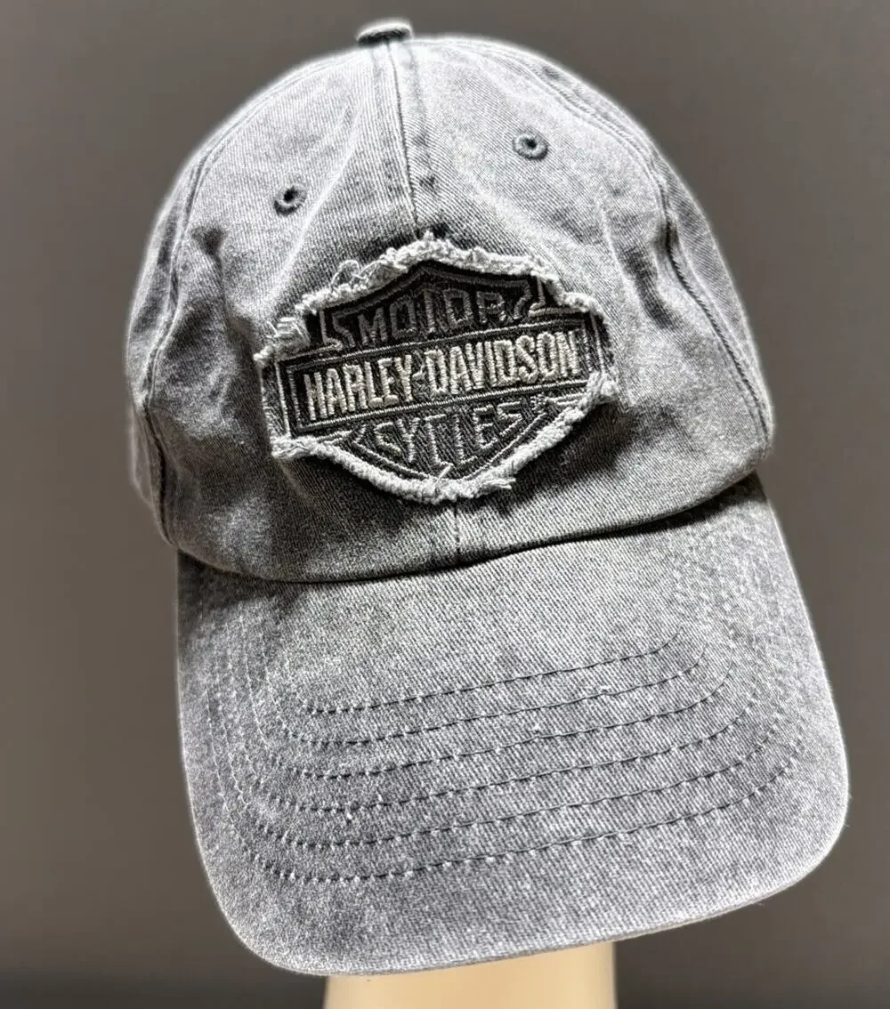 Harley Davidson Strapback Hat Cap Motorcycle Embroidered Official OS Grunge